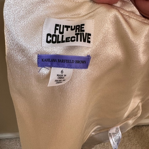 Future Collective Kahlana Barfield Corset Bustier in Cream - Picture 6 of 7